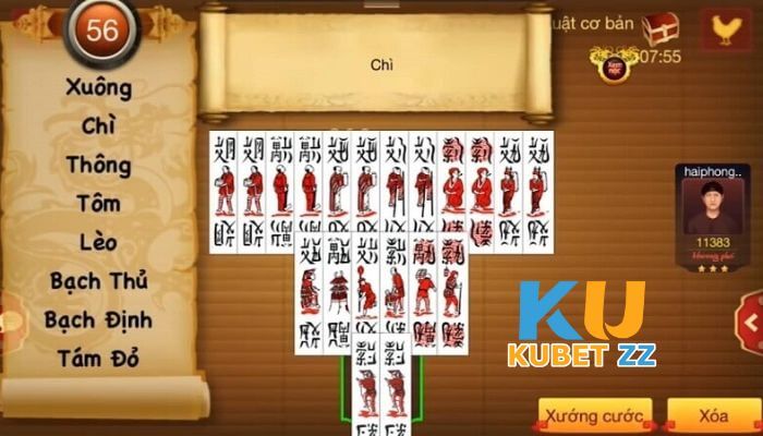 Luật tính điểm trong cách chơi bài chắn Kubet